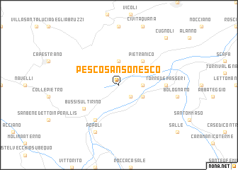 map of Pescosansonesco