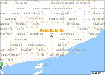 map of Pés do Cerro