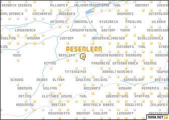 map of Pesenlern