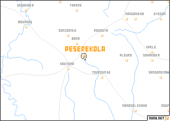 map of Pesérékola