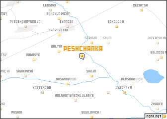 map of Peshchanka