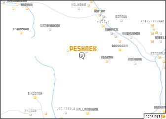 map of Peshnek