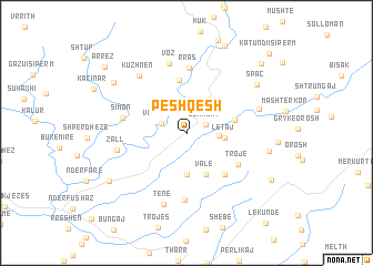 map of Peshqesh