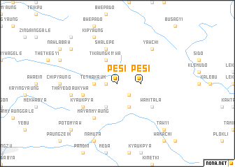 map of Pèsi