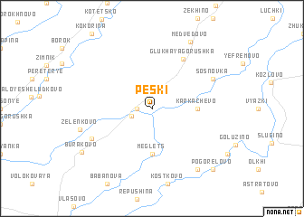 map of Peski