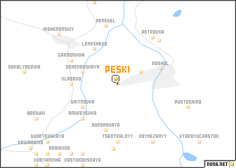 map of Peski