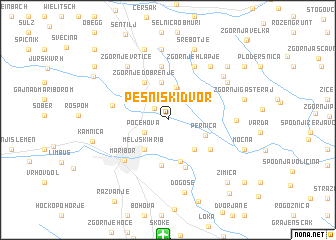 map of Pesniški Dvor