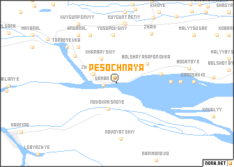 map of Pesochnaya