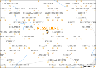 map of Pesselière