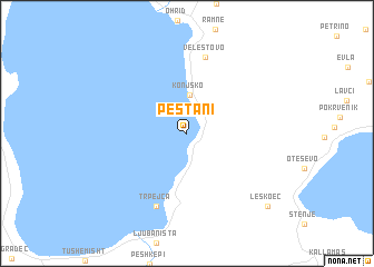 map of Peštani