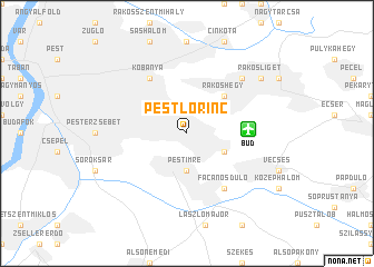 map of Pestlőrinc
