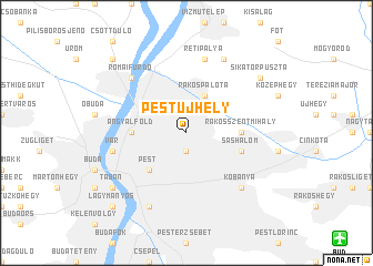 map of Pestújhely