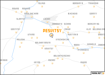 map of Pesvitsy