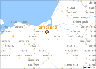 map of Petaláca