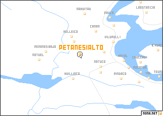 map of Petanesí Alto