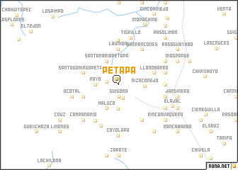 map of Petapa