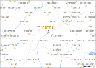 map of Pétas