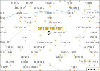 map of Petāv-e Mīzān