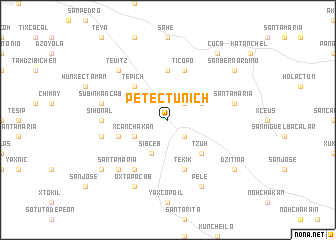 map of Petectunich