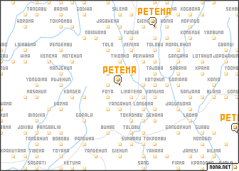 map of Petema