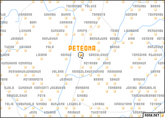 map of Peteoma