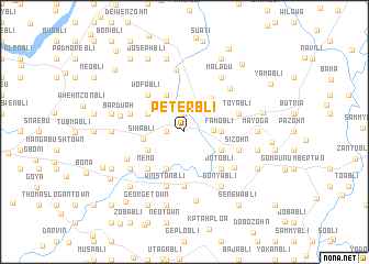 map of Peterbli