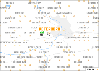map of Peterborn