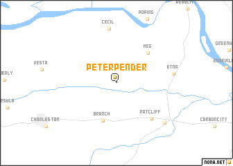 map of Peter Pender