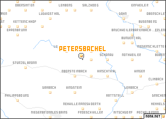 map of Petersbächel