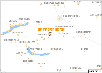 map of Petersburgh
