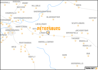 map of Petersburg