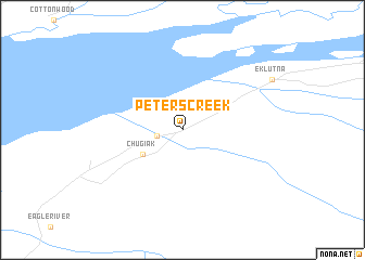 map of Peters Creek