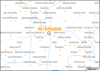 map of Petersdose