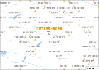 map of Petershagen