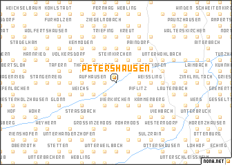 map of Petershausen