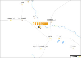 map of Peterson