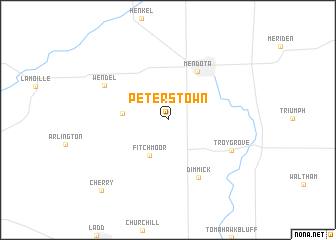 map of Peterstown