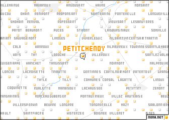 map of Petit Chenoy