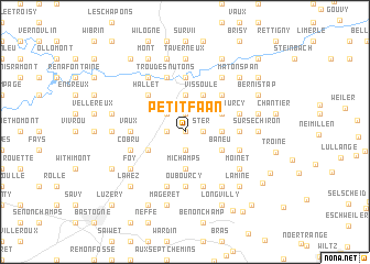 map of Petit Faan