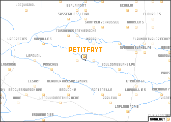 map of Petit-Fayt