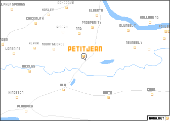 map of Petit Jean