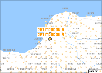 map of Petit Paradis