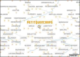 map of Petit Quercamps