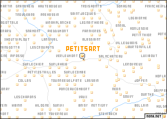 map of Petit Sart