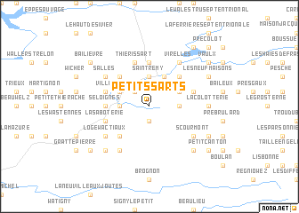 map of Petits Sarts