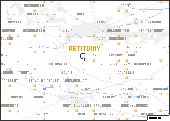 map of Petit Vimy