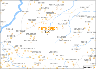 map of Petkovica