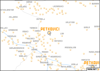 map of Petkovići