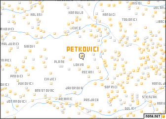 map of Petkovići