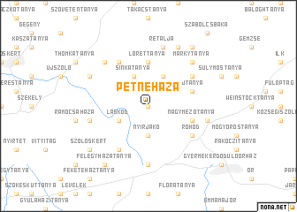 map of Petneháza